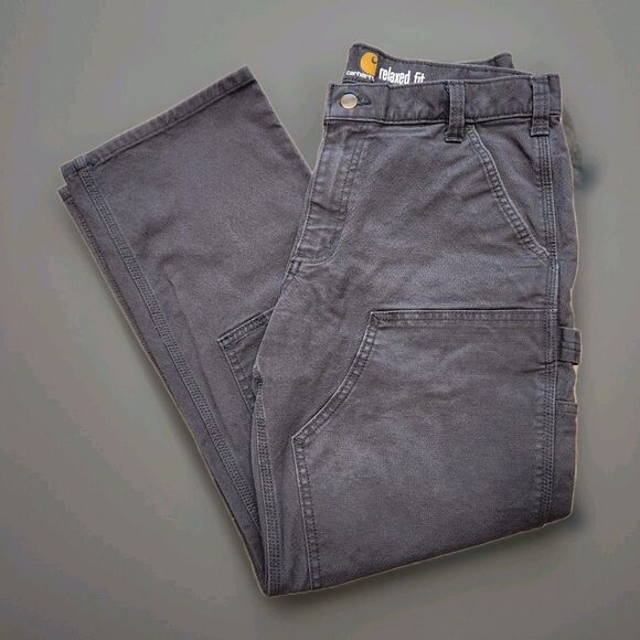 Carhartt Other - Carhartt Pants Mens 34x30 Gray Double Knee Duck Canvas Work Carpenter USA